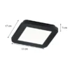 Dimmbare LED Deckenleuchte CAMILLUS flache Badezimmerlampe 17x17cm Schwarz IP44