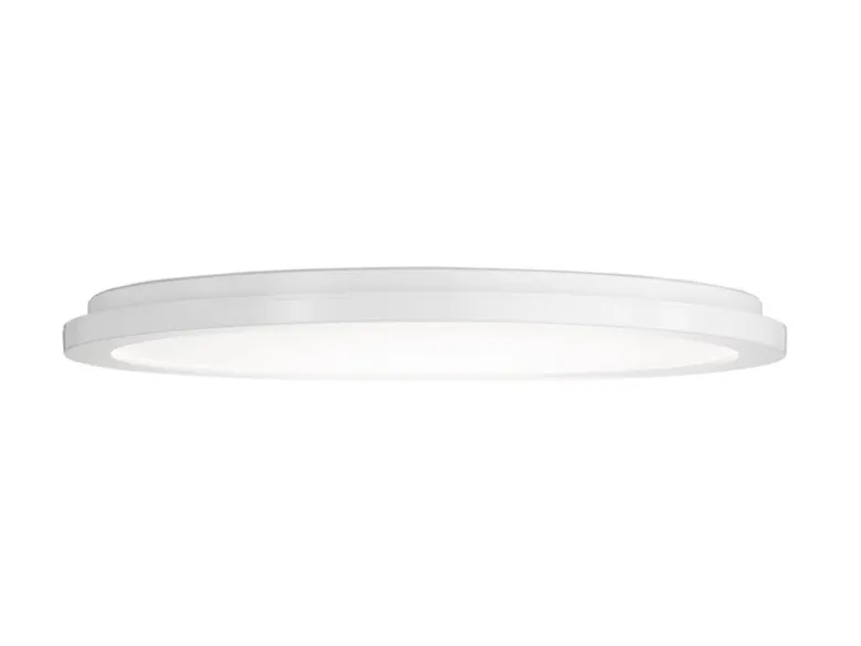 Dimmbare LED Deckenleuchte CAMILLUS flache Badezimmerlampe rund Ø40cm Weiß IP44