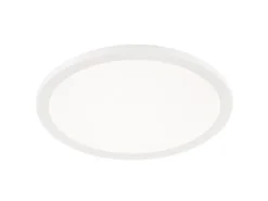 Dimmbare LED Deckenleuchte CAMILLUS flache Badezimmerlampe rund Ø40cm Weiß IP44