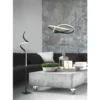 Dimmbare LED Deckenleuchte COURSE Schwarz, Warmweiß 3000 Kelvin, Ø 45cm