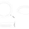 Dimmbare LED Deckenleuchte GONZALO aus Kunststoff Grau Ø 42cm