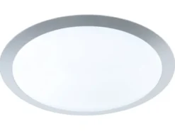 Dimmbare LED Deckenleuchte GONZALO aus Kunststoff Grau Ø 42cm