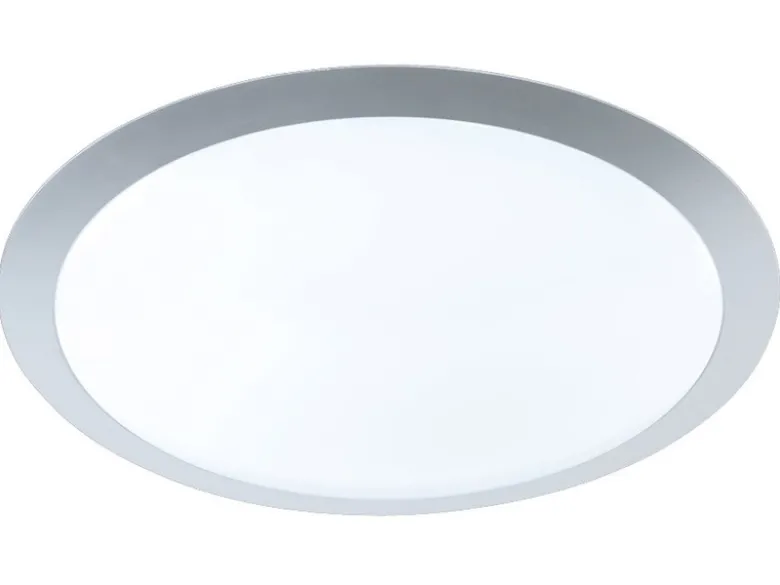 Dimmbare LED Deckenleuchte GONZALO aus Kunststoff Grau Ø 42cm