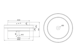 Dimmbare LED Deckenleuchte KEATON im modernen Design, Schwarz Gold Ø 40cm
