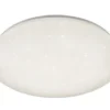 Dimmbare LED Deckenleuchte POTZ Sternenhimmel Kunststoff Weiß Ø 50cm IP44