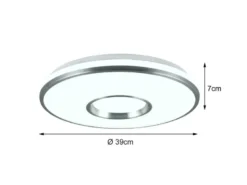 Dimmbare LED Deckenleuchte REALTA mit Fernbedienung & RGBW Ø 39cm