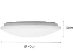 Dimmbare LED Deckenleuchte SILMA mit Fernbedienung & Sternenhimmel Ø 40cm