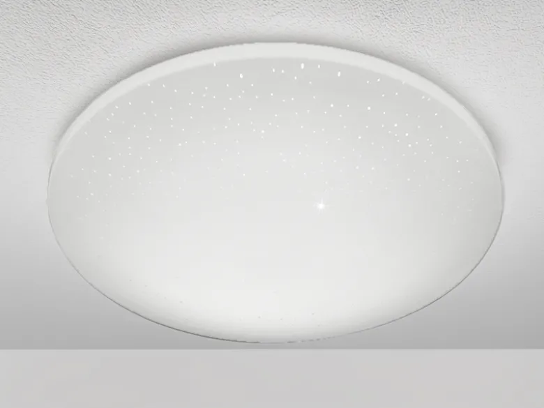 Dimmbare LED Deckenleuchte SILMA mit Fernbedienung & Sternenhimmel Ø 40cm