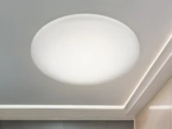 Dimmbare LED Deckenleuchte SILMA mit Fernbedienung - IP44 Bad, Ø 40cm