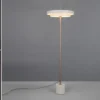 Dimmbare LED Stehlampe KEATON im modernen Design, Hellgrau, Höhe 138cm