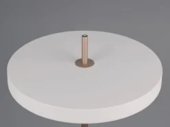 Dimmbare LED Stehlampe KEATON im modernen Design, Hellgrau, Höhe 138cm