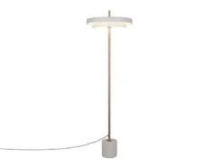 Dimmbare LED Stehlampe KEATON im modernen Design, Hellgrau, Höhe 138cm