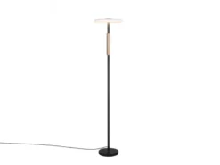 Dimmbare LED Stehleuchte CELESTE 2-farbig mit Glasschirm, Höhe 160cm