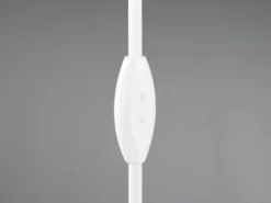 Dimmbare LED Stehleuchte TORO Schwanenhals, Weiß, Höhe 145cm