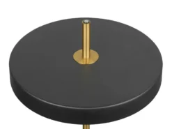 Dimmbare LED Tischlampe KEATON im modernen Design, Schwarz Gold, Höhe 45,5cm