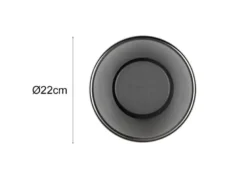 Dimmbare LED Wandleuchte CELESTE Glasschirm Chrom, Ø 22cm