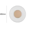 Dimmbare LED Wandleuchte CELESTE mit Glasschirm Weiß, Ø 22cm