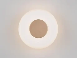 Dimmbare LED Wandleuchte CELESTE mit Glasschirm Weiß, Ø 22cm