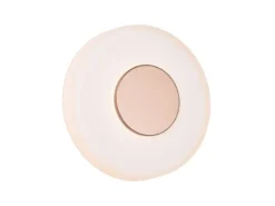 Dimmbare LED Wandleuchte CELESTE mit Glasschirm Weiß, Ø 22cm