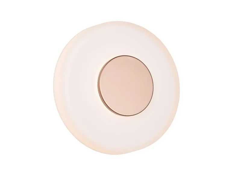 Dimmbare LED Wandleuchte CELESTE mit Glasschirm Weiß, Ø 22cm
