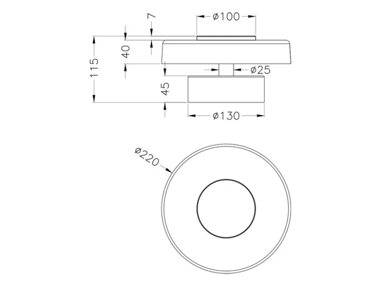 Dimmbare LED Wandleuchte CELESTE mit Glasschirm Weiß, Ø 22cm