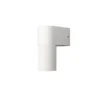 Downlight Außenwandleuchte TEMI Aluminium Weiß, Höhe 14,5cm