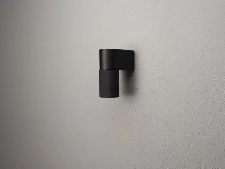 Downlight Außenwandleuchte TEMI Aluminium Schwarz, Höhe 14,5cm
