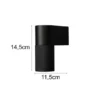 Downlight LED Außenwandleuchte Aluminium Schwarz Höhe 14,5cm