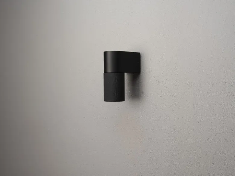 Downlight LED Außenwandleuchte Aluminium Schwarz Höhe 14,5cm