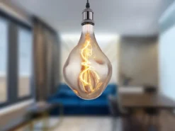 E27 Filament Deko LED - 4 Watt, 100 Lumen, 1800 Kelvin warmweiß - Ø16,5cm