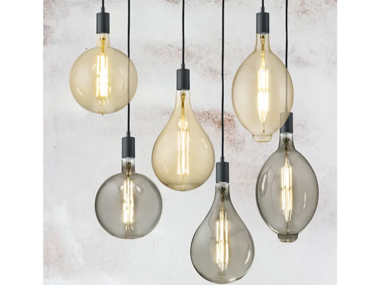E27 Filament LED - 8 Watt, 260 Lumen warmweiß, Ø20cm - extern dimmbar