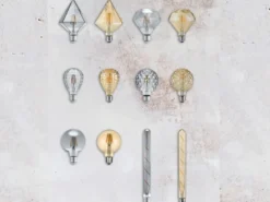 E27 Filament LED - 4 Watt, 140 Lumen, warmweiß, Ø11,5cm - nicht dimmbar, amber