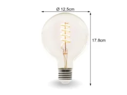 E27 LED WIFI, 6,5 Watt 555 Lumen, 2200-2700 Kelvin, Ø12,5cm, per App steuerbar