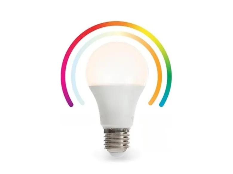 E27 LED WIFI, 8,5 Watt 806 Lumen, 2700-6500 Kelvin, RGB, Ø6cm, per App steuerbar