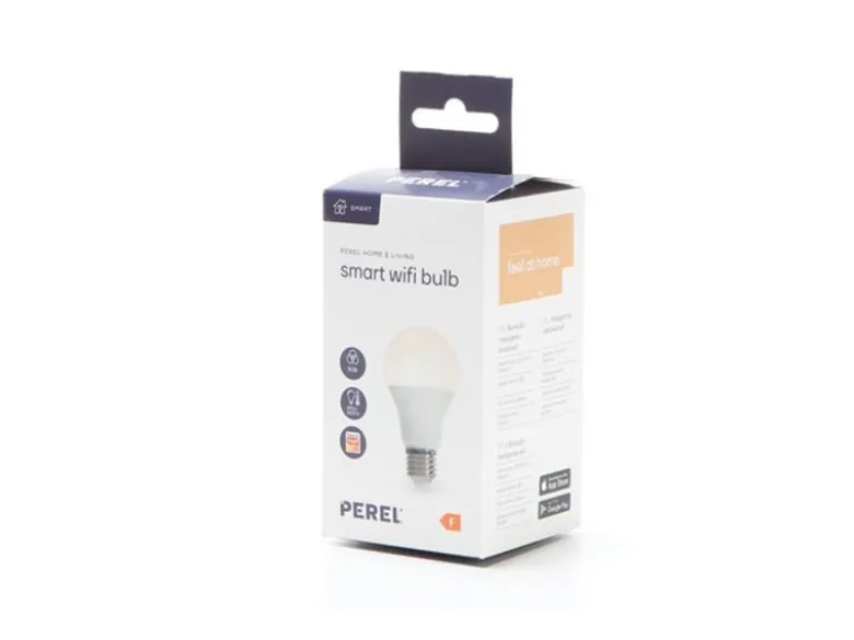 E27 LED WIFI, 8,5 Watt 806 Lumen, 2700-6500 Kelvin, RGB, Ø6cm, per App steuerbar