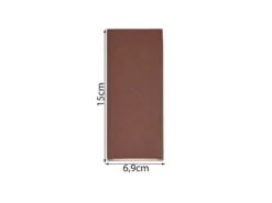 Eckige Außenwandleuchte ROYA Up and Down aus Aluminium Rostoptik, Höhe 15cm