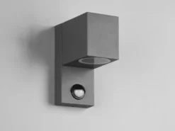 Eckige Außenwandleuchte ROYA Downlight mit Bewegungsmelder, Anthrazit Höhe 15cm