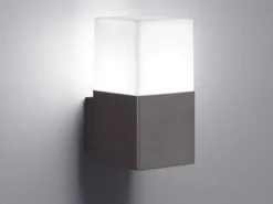 Eckige LED Außenwandlampe 2er Set Anthrazit IP44 - Außenbeleuchtung für Haus