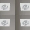 Eckige LED Einbaustrahler Decke im 4er Set schwenkbar dimmbar Weiß matt 5,5W