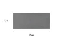 Eckige LED Up & Downlight Außenwandleuchte Anthrazit, Breite 25cm