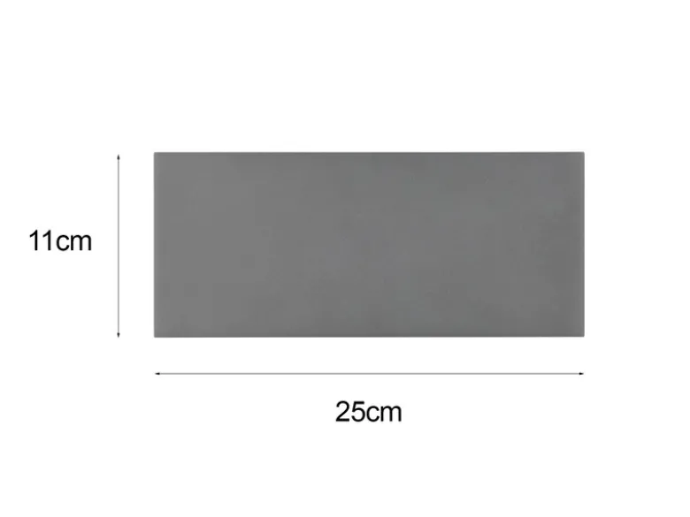 Eckige LED Up & Downlight Außenwandleuchte Anthrazit, Breite 25cm