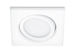 Eckiger LED Einbaustrahler RILA schwenkbar Weiß matt 5 Watt - Deckenbeleuchtung