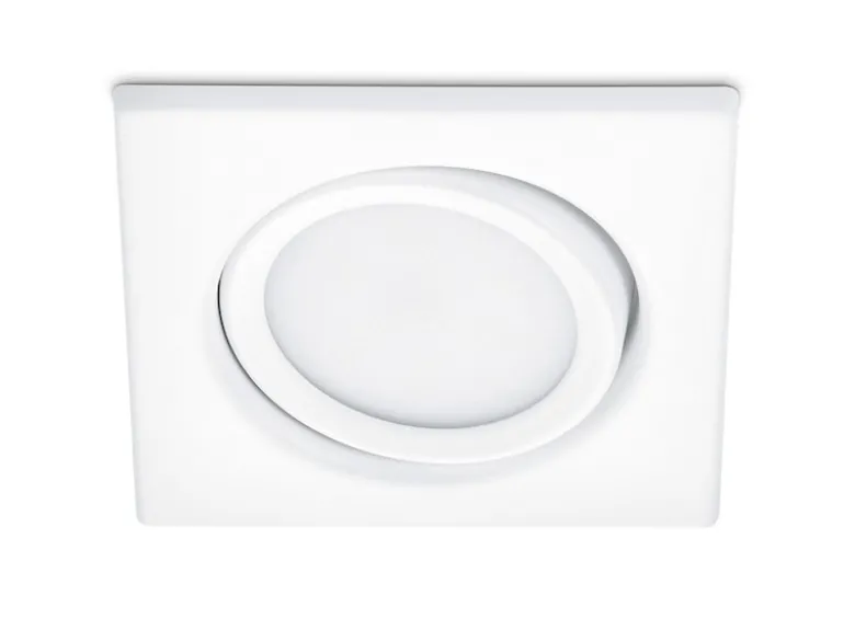Eckiger LED Einbaustrahler RILA schwenkbar Weiß matt 5 Watt - Deckenbeleuchtung