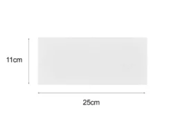 Eckige Up & Downlight Außenwandleuchte MAYENNE Weiß, Breite 25cm