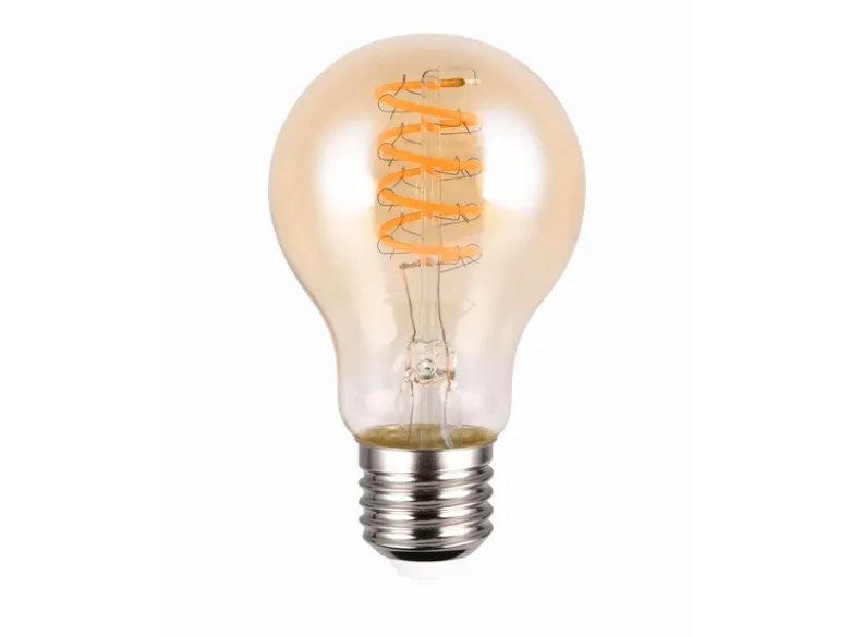E27 Deko LED - 7 Watt, 400 Lumen, 1800 K warmweiß - Ø6cm 3 Stufen Dimmer
