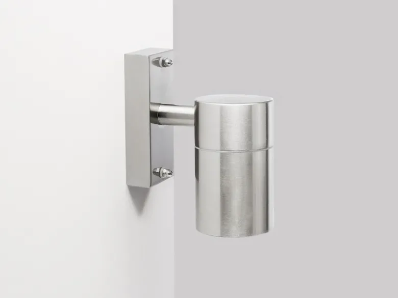 Edelstahl Außenwandleuchte Downlight, GU10 Fassung, IP44, Fassadenbeleuchtung