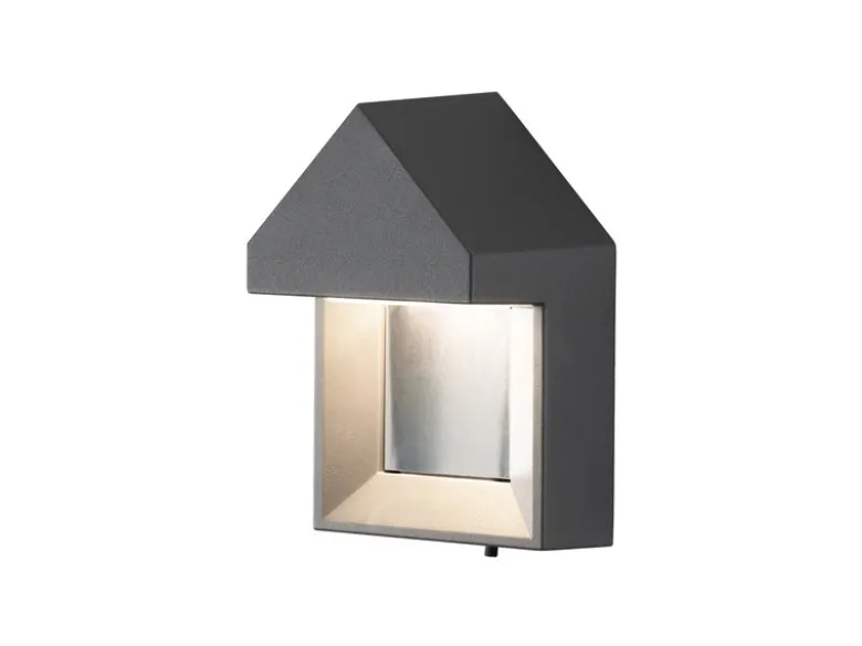 Edle Wandleuchte COSENZA, anthrazit, 5 Watt HP-LED, 400 Lumen, IP54