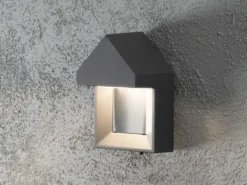 Edle Wandleuchte COSENZA, anthrazit, 5 Watt HP-LED, 400 Lumen, IP54