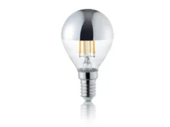 E14 Filament LED Chrom, 4 Watt, 420 Lumen, warmweiß, Ø4,5cm, nicht dimmbar