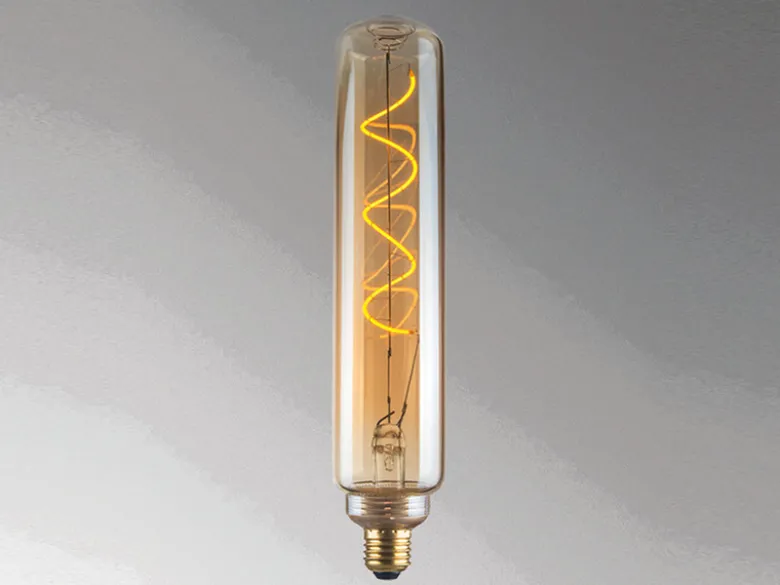 E27 Filament LED Kolben 30cm Bernstein - 4 Watt, 220 Lumen - Deko Glühlampe